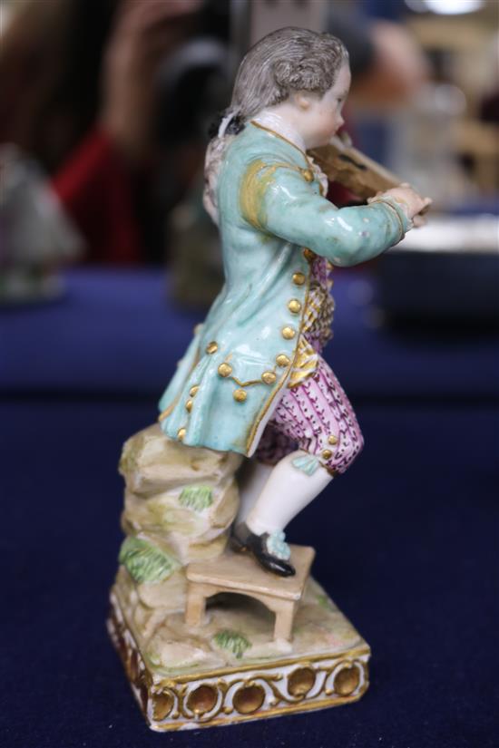 A Meissen figure of a boy violinist